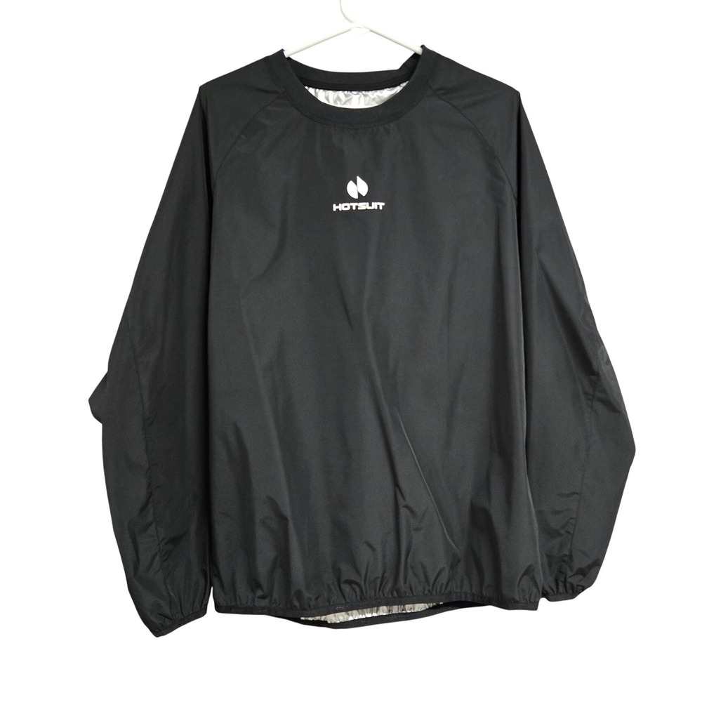 Hotsuit Sauna Jacket Sweat Suit Weight Loss Training Pullover Black Men's Size S